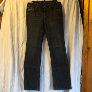 Women’s boot leg, blue jeans